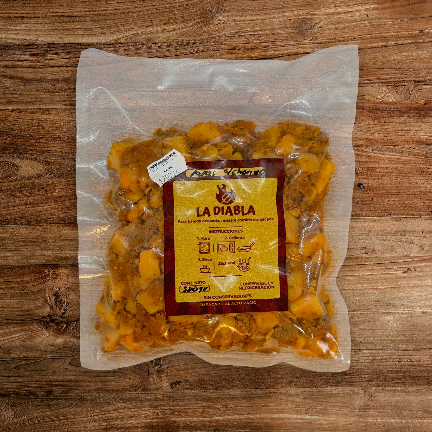 Papas con chorizo