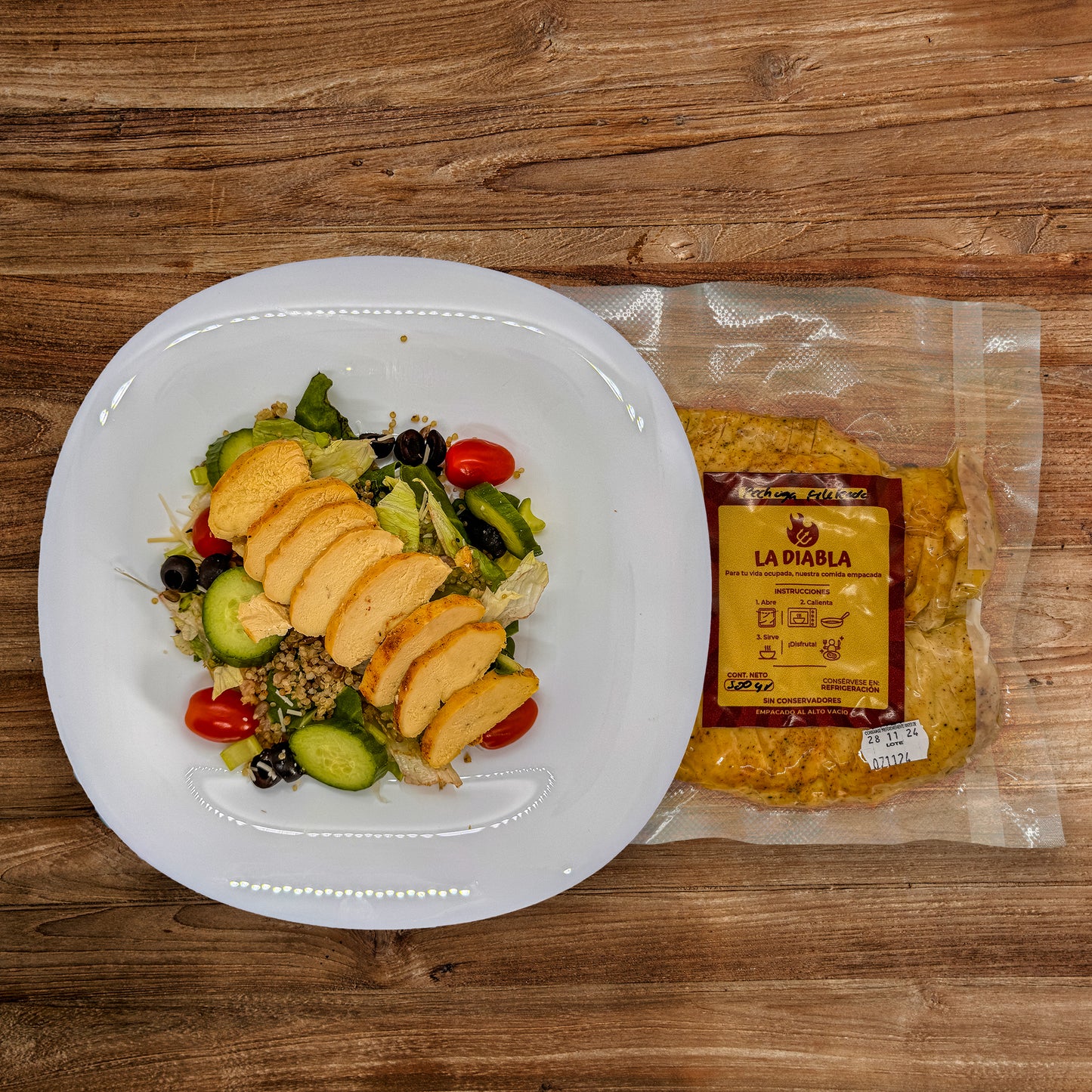 Pechuga de pollo fileteada