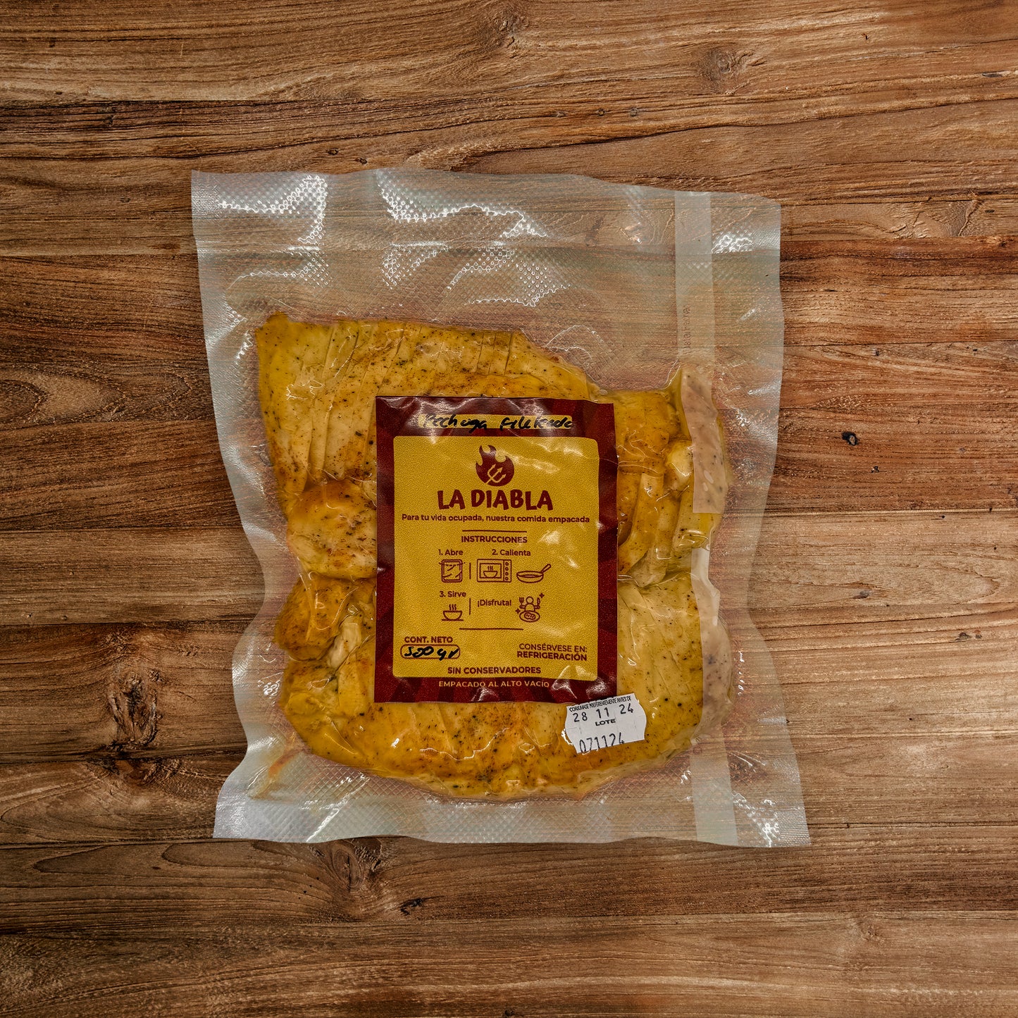 Pechuga de pollo fileteada