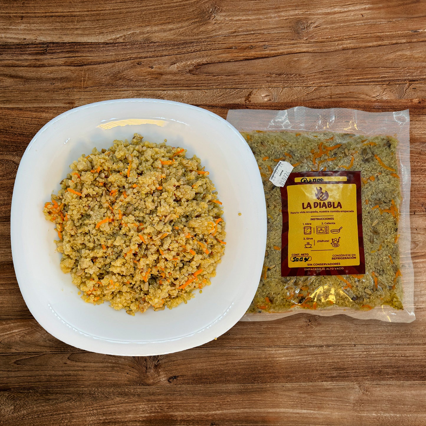 Quinoa con semillas